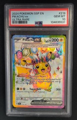 PSA 10 GEM MINT Pikachu ex 219/191 Surging Sparks Pokemon Graded Card